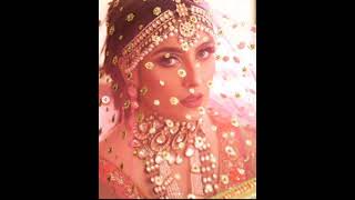 Ayeza khan in pink bridal dress.