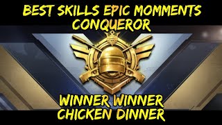 CONQUEROR TPP SQUAD ASIA BEST SKILLS EPIC MOMMENT PUBG MOBILE