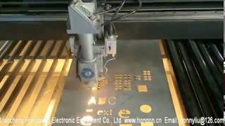 280W Yongli Laser Tube HQ1325M Mixed Laser Cutting Machine Continuous Cut 1mm Stainless Steel