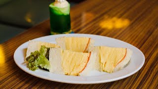 【喫茶マドラグ】日本一有名な「玉子サンド」の作り方に密着！【京都ランチ】- Egg Salad Sandwich［京都グルメ］