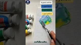 How To Make "Tiffany Blue Color" From Basic Colours | Art And Craft |  DIY #one4allcreation #shorts