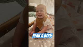 Peek a boo! 9 month babe! #firsttimedad #adorablebaby #peekaboo #cutebaby #babysfirst #babyantics