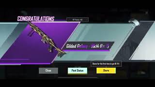 Gilded Galaxy MK14 - 1st ever upgradable MK14 Skin - PUBG Mobile