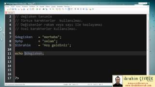 Php Dersleri | Değişken Tanımlama Ve Ekrana Yazdırma