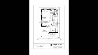 2 bedroom house design / low budget building design  / two bedroom villa plan / instyle homes