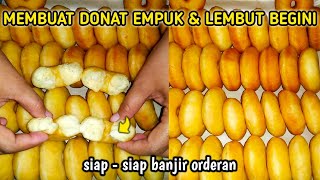 resep donat empuk dan lembut tahan lama tanpa kentang