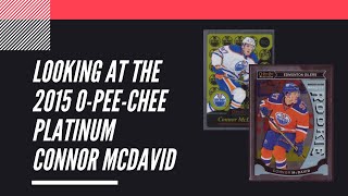 Looking at the 2015 O Pee Chee Platnum Connor McDavid RC | Sports Cards Collecting and Investing |