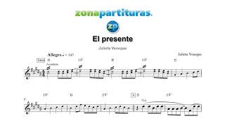 Partitura "El presente" Julieta Venegas