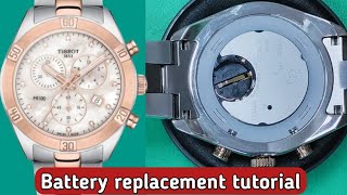 How to change the battery TISSOT T101917 watch