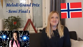 Eurovision Norway - Melodi Grand Prix 2020 - Semi Final 1 songs reaction