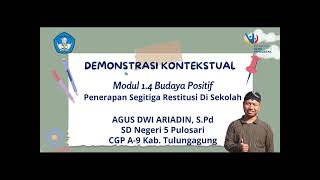 Demonstrasi Kontekstual Modul 1.4 Budaya Positif