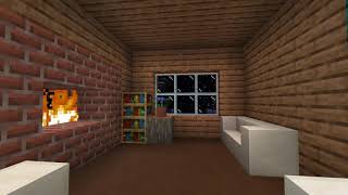 Relax Minecraft Indoor Snow Storm Ambience for Sleep, Meditation, Study / No Music / White Noise