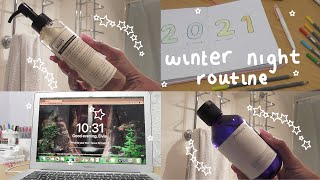 physics student 2021 winter night routine *relaxing* ❄️ | Elvia Kiara