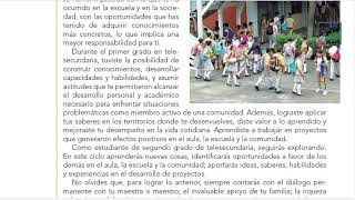 Lectura del Texto Día 1 De regreso a nuestra telesecundaria para Segundo Grado