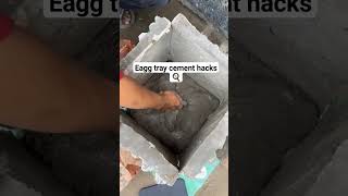 Eagg tray cement hacks DrY #reels #insta #diy #crafts #cementcraft #hacks