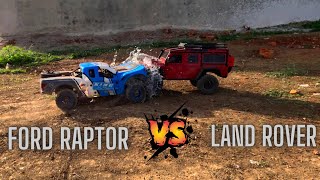 RC Battle Traxxas Land Rover VS Losi Ford Raptor | Remote Control 4X4 RC Cars