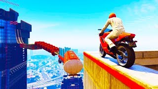 ŠÍLENÉ STUNTY NA MOTORCE !! - GTA 5 ONLINE - ZÁBAVNÉ MOMENTY