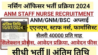 NHM STAFF NURSE VACANCY 2024 l STAFF NURSE VACANCY 2024 l NURSING VACANCY l NHM STAFF NURSE VACANCY