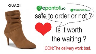 DETAILED QUAZI CAMEL BOOTS UNBOXING EPANTOFI / EOBUWIE REVIEW , GENUINE LEATHER SHOES FOR WINTER.