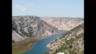 Motorcycle road trip in Zadar, Croatia area. Starigrad  - Obrovac - Krupa - Obrovac - Starigrad