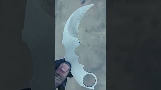 Making steel Karambit out of spring