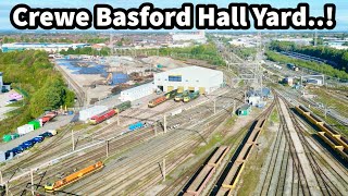 DIESEL & ELECTRIC Locos AT WORK in Crewe Basford Hall Yard..!