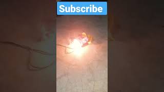 how to make electric fire #shorts#crazy experiment 15.7