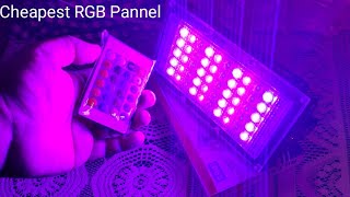 Cheapest RGB Panel Light with remote control || Led Flood Light