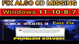 C&C GENERALS ZERO HOUR Technical Difficulties [Fix] & Insert First Game Disc Windows 7 & 8 & 10 & 11