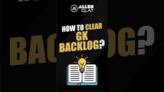 How to clear GK Backlog? #generalknowledge #GK #GKBacklog #clat2025 #shorts