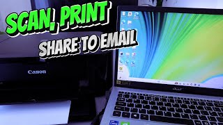 How To Scan To Computer With Canon Printer, Print Save PDF and Share To Email