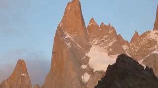 Fitz Roy sunrise with condor