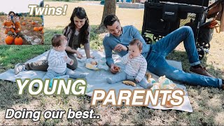 Young Parents DAY IN THE LIFE w/ TWINS |