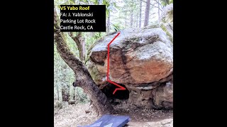 V5 Yabo Roof, Castle Rock Bouldering