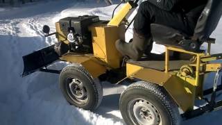 САМОДЕЛЪНЫЙ МИНИТРАКТОР С ЛОПАТОИ-homemade tractor