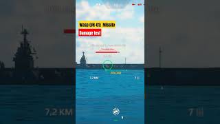 Wasp (UH-01)  Missile Damage test #game #modernwarshipgame #mw #modernwarships#shorts #youtubeshorts