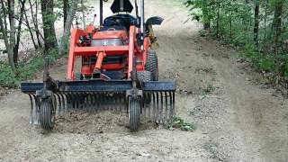 Grading a Steep Driveway in NH White Mountains