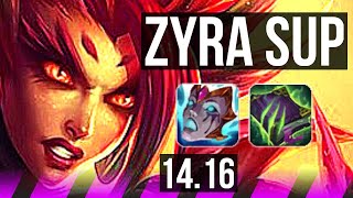 ZYRA & Draven vs YUUMI & Ezreal (SUP) | 6/3/13, 500+ games | EUW Diamond | 14.16