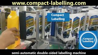 semi - automatic double - sided labelling machine