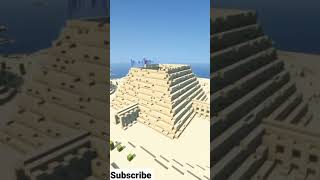 pyramid building timelapse minecraft #shorts #minecraft #minecraftshorts