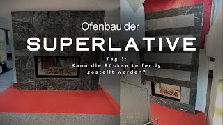 Ofenbau der Superlative - Tag 3: Kann die Rückseite fertig gestellt werden? - DAS OFENZENTRUM