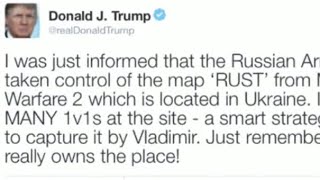 Donald Trump statement on Russian forces take call of duty rust map