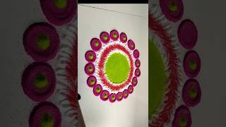 Best Diwali rangoli#flower #easy #simple #shorts