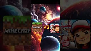 Minecraft vs subway surfers #minecraft #subwaysurfers #shorts