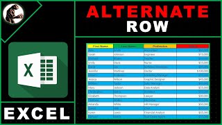 How to Alternate the Row in Excel