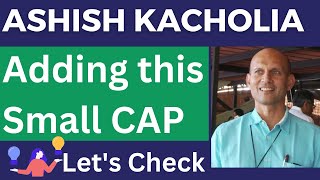 Ashish Kacholia adding this Small CAP #smallcapstock #smallcapshares