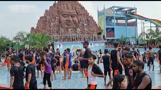 Nilansh Water Park crowd on 3rd October 2021.