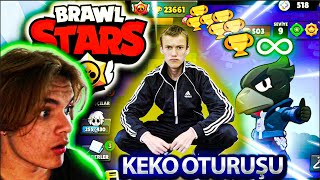 KEKO OTURUŞU YAPARAK BRAWL STARS'TA KUPA KASMA !!!