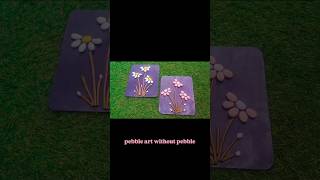 pebble craft without pebbles. air dry clay craft .Air dry clay flowers diy.Wall decoration for home.