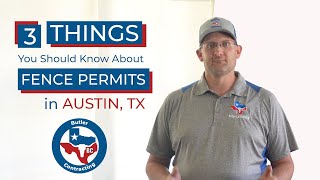 Fence Permits in Austin, Texas | Butler Contracting